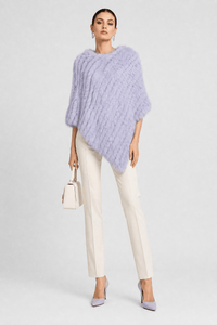 Poncho Pull Fourrure Hiver
