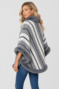 Poncho Pull Grande Taille Femme
