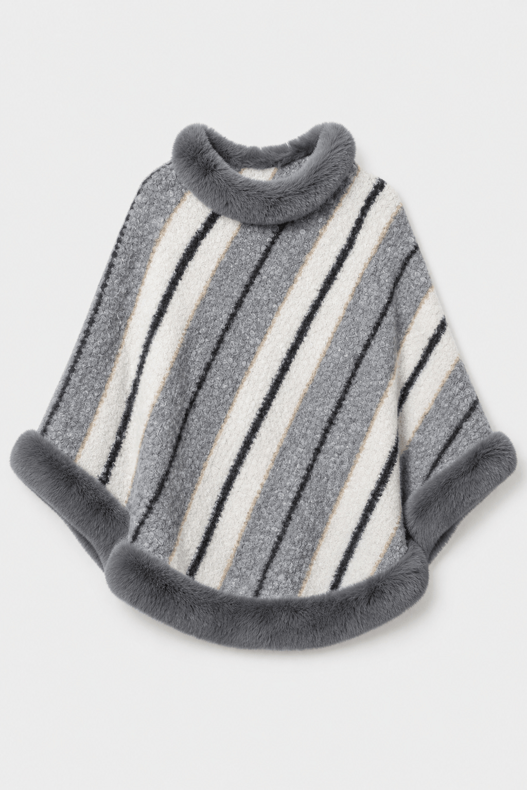Poncho Pull Grande Taille Femme
