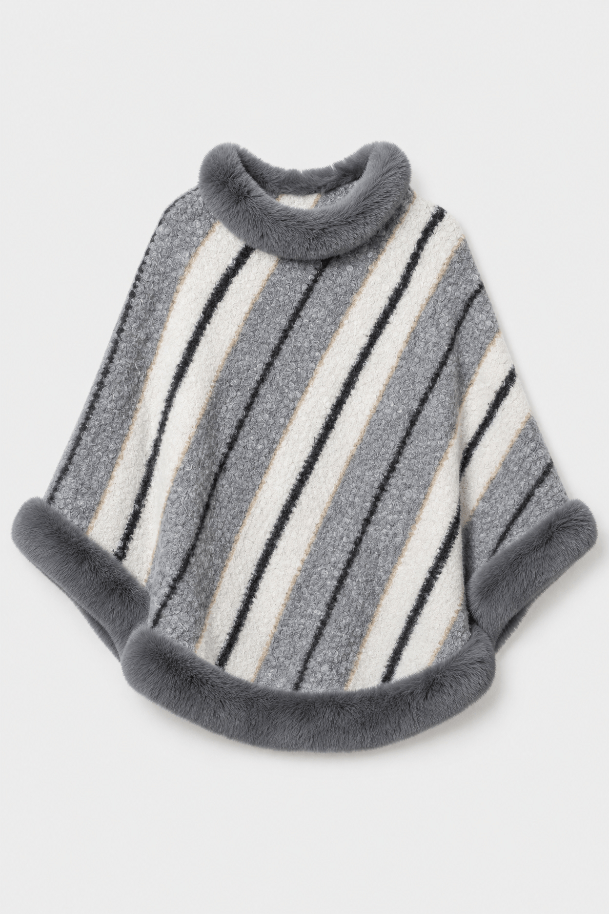 Poncho Pull Grande Taille Femme