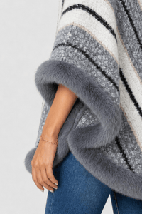 Poncho Pull Grande Taille Femme