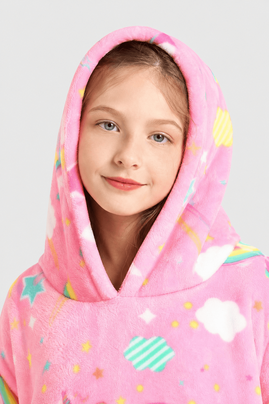 Poncho Rose Fille