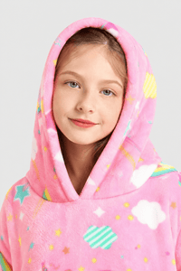 Poncho Rose Fille