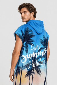 Poncho Surf Adulte avec Capuche