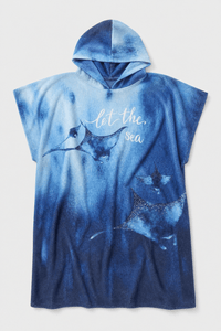 Poncho Surf avec Capuche